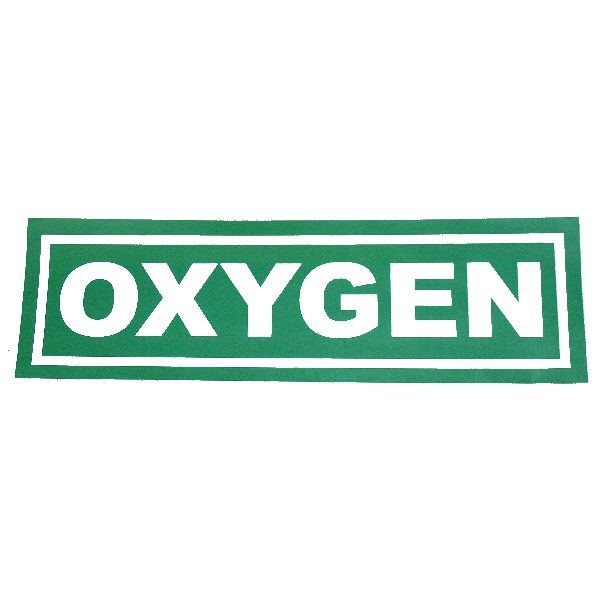 Oxygen sticker, big