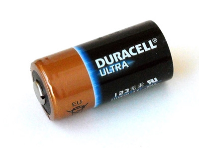 CR123A lithium battery Duracell Ultra